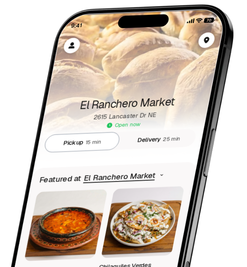 El Ranchero Market app preview