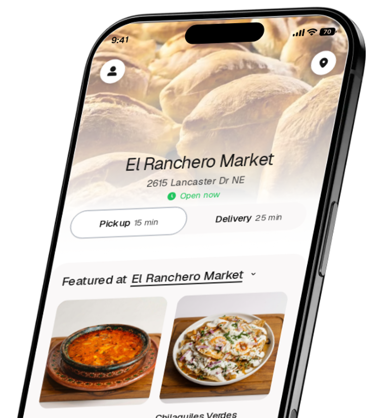 El Ranchero Market app preview