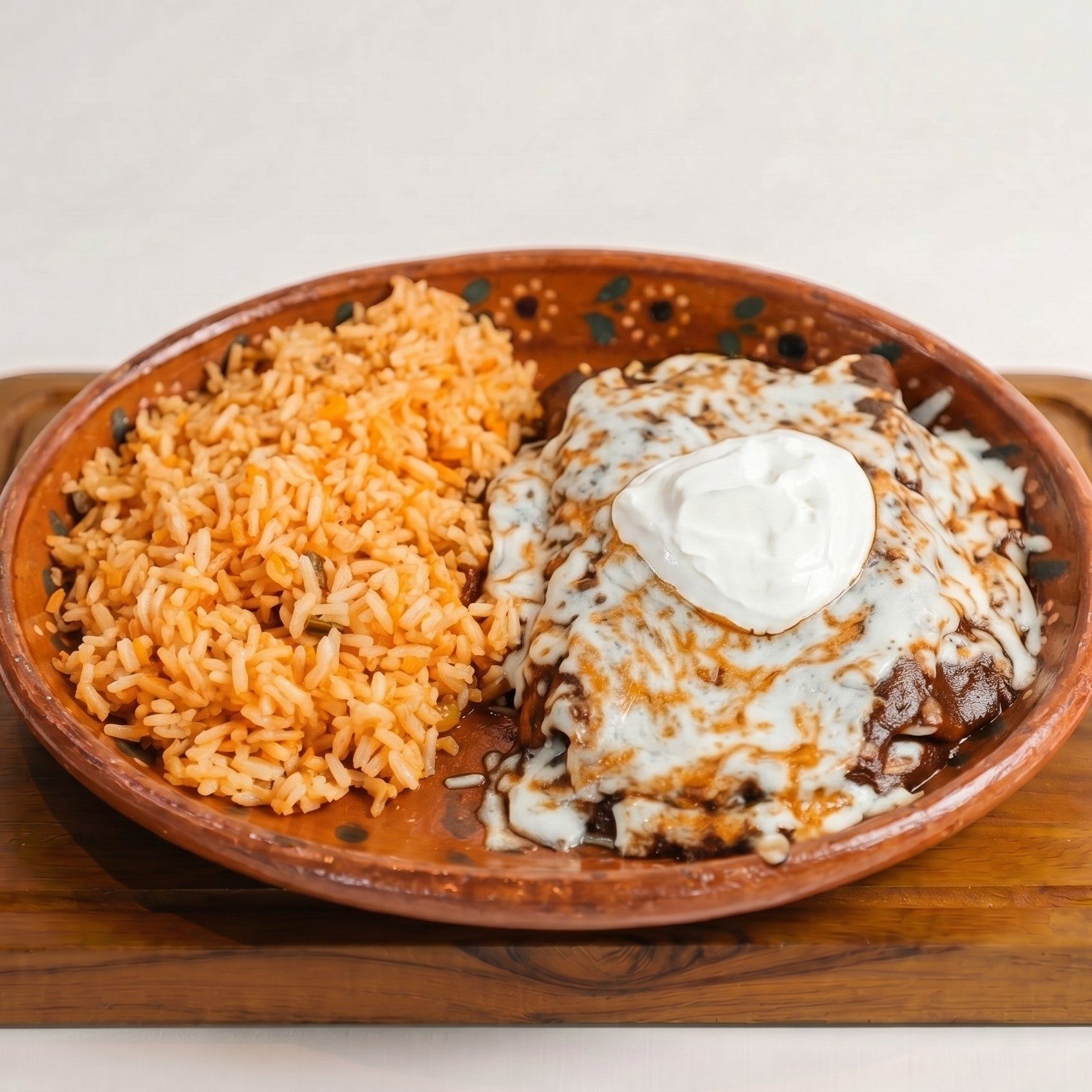 Enchiladas De Mole.